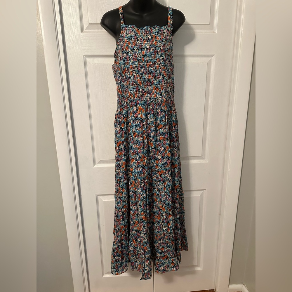 Black Tape Floral Alley Maxi Dress – 1X